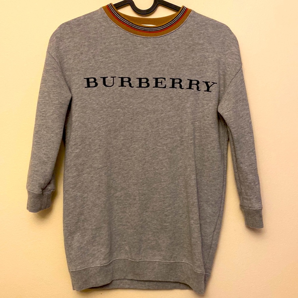 Burberry Children Gray Sweater | Size 6T 120cm